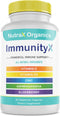 All-in-One Organic Immune Support Supplement 60 Vegan Capsules - Elderberry 500mg, Ashwagandha 500mg, Vitamin C and Zinc