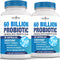 NEW AGE Probiotics | 100% Natural Digestive Enzymes | 60 Billion CFU with Prebiotic Formula - Probiotics for Women and