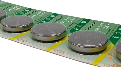 5-Pcs LIR2450 Li-Ion Battery for LIR-2450 Solar Flashlight, Miller Digital Elite Helmet, Clock