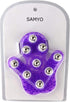 SAMYO 9 360-degree-roller Palm Shaped Massage Glove Body Massager with Metal Roller Ball Beauty Body Care (Purple)