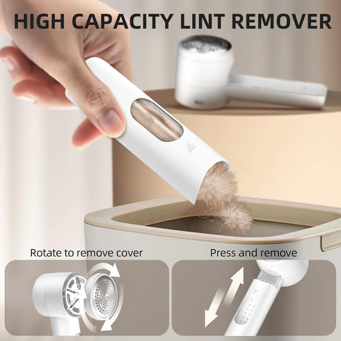 Fabric Shaver, Electric Lint Remover, Rechargeable Sweater Defuzzer to Remove Pilling, Battery Operated, 6-blade,