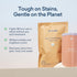 BLUELAND Oxi Laundry Booster Powder Starter Set, 17.6oz, Plastic-Free & Eco Friendly, 25 Load Stain Remover