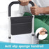 Hopelight Adjustable Bed Rail Support Handle with Storage Pouch, White and Black, Height Assist Safety Guard