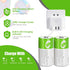 seyyen 4 Pack,5000mWh 1.5V 4 1 Lithium Rechargeable C Batteries High Capacity Li-ion C Batteries with in USB-C Charge