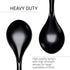 Large Plastic Serving Spoons, Disposable Serving Utensils, 10 inches, Big Heavy Weight Reusable Utensils for Party