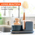 Pack 6 Full Circle Walnut and Cellulose Scrubber Sponges of Powerful, Non-Scratch Kitchen Sponges Made with Plant-Based