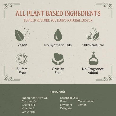 J·R·LIGGETT'S All-Natural Herbal Shampoo Bar, 3.5 Ounces, Solid Dry Bar for Damaged and Greasy Hair
