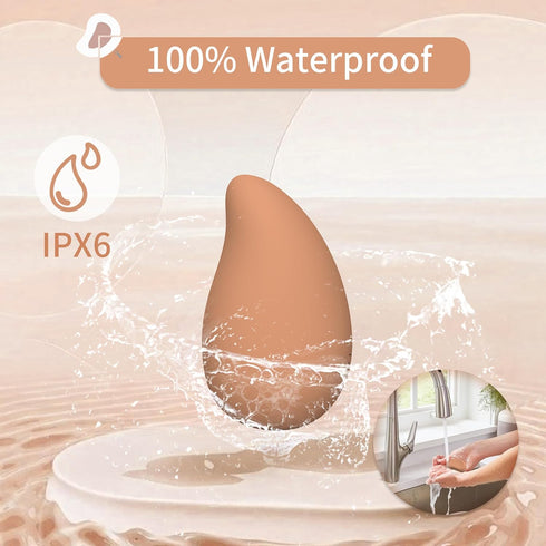Mango-Shaped Relaxation Muscles Massage Tool for Shoulder, Neck and Back, Soft Rechargeable Waterproof Handheld