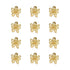 YISSION 12PCS Small Flower Hair Clips - Cute Metal Hair Barrettes for Women and Girls, Mini Gold Flower Claw Clips
