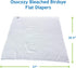 OsoCozy (1 Dozen) 27.5 30.5 Inches, 100% Bleached Birdseye Flat Cloth Diapers - x One-Layer Flat Cloth Baby Nappies