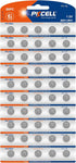PKCELL LR41 Button Batteries 50-Count AG3 Battery GP192 384 392 Batteries for Digital
