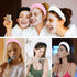 3 Pack Spa Headbands for Washing Face, Makeup Headband, Terry Cloth Puffy Hair Band for Skincare