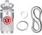 Divoti Precision CNC Machined Stainless Steel Emergency Pill Holder Keychain, Micro Size