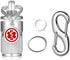 Divoti Precision CNC Machined Stainless Steel Emergency Pill Holder Keychain, Micro Size