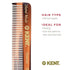Kent 20T Handmade Fine Tooth Tortoiseshell Folding Comb + Pocket Comb for Beard and Mustache Grooming