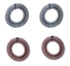 Sowaka 4 Pcs Circular Stretch Comb, Black Brown Flexible Hair Wrap Holder for Women Girls Sports Accessories