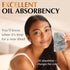 Natural Oil Blotting Sheets for Face with Bamboo Charcoal, 3pk/300 Makeup Friendly Oil Absorbing Sheets