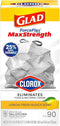 Paradise Bliss Quality Glad ForceFlex MaxStrength Kitchen Drawstring Bags with Lemon Fresh Bleach Scent 13
