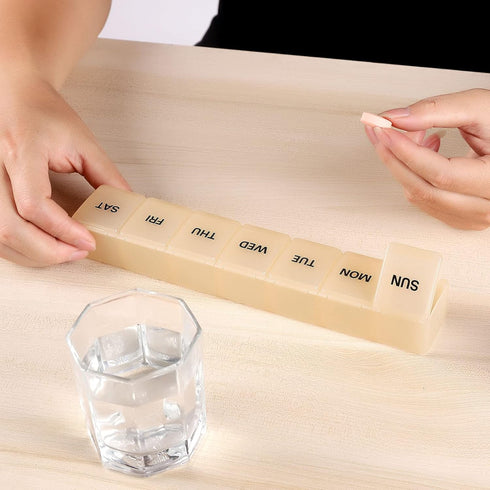 XL Extra Large Weekly Pill Organizer - Perfect for Vitamins and Supplements