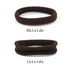 HOYOLS 50 Pcs Soft Elastic Hair Ties, Espresso - Large Nylon Fabric Ponytail Holder Bands for Thick Curly Hair