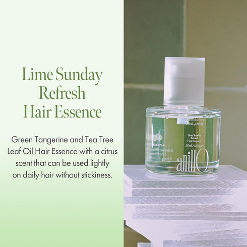 Lime Sunday Refresh Hair Essence - Vitamin C & Tea Tree Oil for Hair Vitality, 50ml / 1.69 fl. Oz