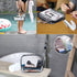 APREUTY Clear Makeup Bags, TSA Approved 6 Pcs Cosmetic Makeup Bags Set, Clear PVC with Zipper Handle for Travel