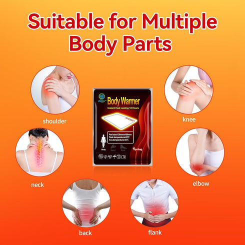 KONGDY 20 Count Heat Therapy Patches for Neck, Knee & Back Pain Relief, Portable Air Activated Patch