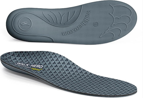 Walkhero Arch Support Inserts for Plantar Fasciitis, Orthotic Insoles for Foot Pain Relief, Mens 10-10 1/2