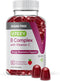 Vitamin B Complex Gummies with Vitamin C - Sugar Free | Energy, Metabolism & Nerve Health - Vegan, Gelatin Free,