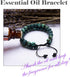 Bivei Aromatherapy Essential Oil Diffuser Bracelet - Lava Stone Bead Gemstone Anxiety Diffuser Bangle Cuff