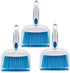 Broom Dustpan Brush Small Dust Pan: Mini Broom and Dustpan Set for Home, Tent, Blue 3pcs