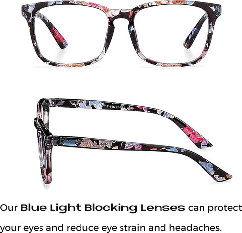 Readerest Blue Light Reading Glasses, Lightweight Computer Glasses with UV Protection, Anti Glare & Eye Strain