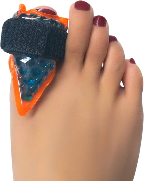 BodyMoves Reusable Toe Gel Pack - 3 pcs Hot and Cold Therapy for Trigger Mallet, Broken Toe, Pain Relief, Fracture