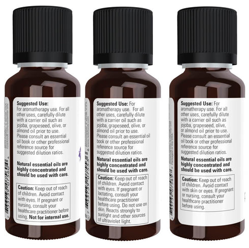NOW Essential Oils 3-Pack Variety: Summer Fun - Lavender, Grapefruit, Peppermint