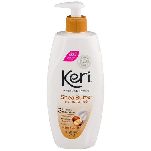 Keri Nourishing Shea Butter Body Lotion, 15 Ounce for Hydration