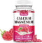 Calcium Magnesium Zinc Gummies with Vitamin D3, K2, B6, B12 - Supports Bone Strength & Muscle Function - 60 Gummies