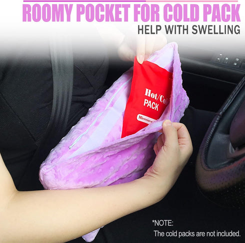Hysterectomy Pillows with Ice/Hot Pocket, Must Have Gifts for Abdominal Surgery Recovery, Lavender