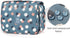 Narwey Hanging Toiletry Bag for Women, Travel Makeup Organizer for Toiletries, Blue Flower
