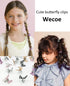 Wecoe 30pcs Small Butterfly Hair Clips, Cute Mini Claw Clips in Purple Pink Gold Silver for Women Girls