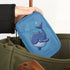 Honeybaby Cute Blue Whale Pill Case Bag Portable Weekly Pill Organizer Travel Pill Organizer Case Bag with Zipper