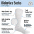 Women's Cotton Crew Socks for Diabetic Neuropathy & Edema Relief