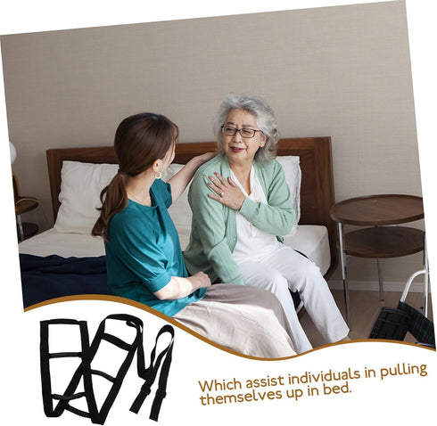 IMIKEYA Bed Ladder Assist Strap - Pull Up Support for Elderly Adults - Bed Rails for Sitting and Standing Ideal