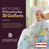 PAMI 13-Gallon Kitchen Drawstring Trash Bags, Extra-Strong Plastic Garbage Bags, Clear 35 Pack, Unscented