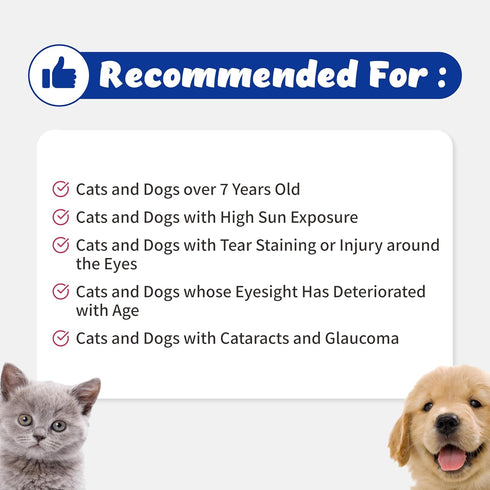 Eye Guardian for Cats and Dogs - Supports Eye Health, Tear Staining, Allergy, and Wound - 117g with MaquiBright