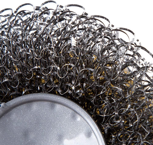 4 Pcs Stainless Steel Wool Scrubber with Handle, Cleaning Supplies for Dishes, Pots, Pans, Grills