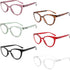 IVNUOYI 6 Pack Stylish Reading Glasses for Women - Blue Light Blocking, Anti Glare, 1.75, Spring Hinges