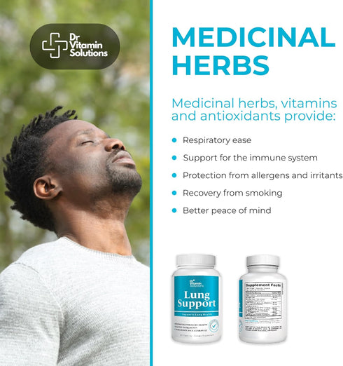 Lung Revive: Advanced Respiratory Support with Butterbur, Quercetin, & Vitamin C, Enhanced Breathing & Lung Detox