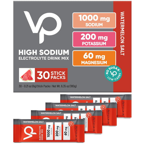 Venture Pal High Sodium Sugar Free Electrolytes Powder Packet - 30 Stick Hydration Packets