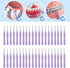 40pcs Interdental Brushes, 1.2-1.5mm Teeth Brace Cleansing Brush Dental Cleaning Tools for Adults, Remove Bad Breath