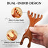 Manual Scalp Massager - Sandalwood Massager Tool for Scalp, Eye, Facial, Neck, Shoulder - Five Claw Gua Sha Comb
